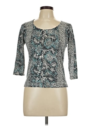 August Silk 3/4 Sleeve T-Shirt (view 1)