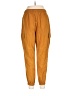 Calia Solid Yellow Cargo Pants Size M - photo 2