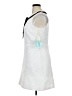 CeCe 100% Polyester Gray White Casual Dress Size 14 - photo 5