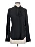 Ann Taylor Solid Black Long Sleeve Blouse Size S - photo 1