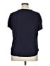 Amazon Essentials 100% Viscose Blue Short Sleeve Blouse Size XL - photo 2