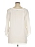 Sami & JO 100% Polyester Ivory 3/4 Sleeve Blouse Size XL - photo 2