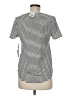 Marled Stripes Ivory Short Sleeve Turtleneck Size M - photo 2