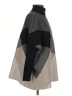Joseph A. Color Block Gray Poncho Size S - photo 4
