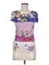 ETRO Purple Short Sleeve Top Size EU (IT) 44 / US 8 - photo 1