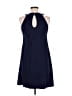 Jade Solid Blue Casual Dress Size M - photo 2