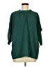 Angashion 100% Polyester Polka Dots Green 3/4 Sleeve Blouse Size XL - photo 1