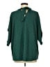 Angashion 100% Polyester Polka Dots Green 3/4 Sleeve Blouse Size XL - photo 2