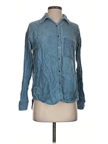 Free People Long Sleeve Button-Down Shirt (view 1)