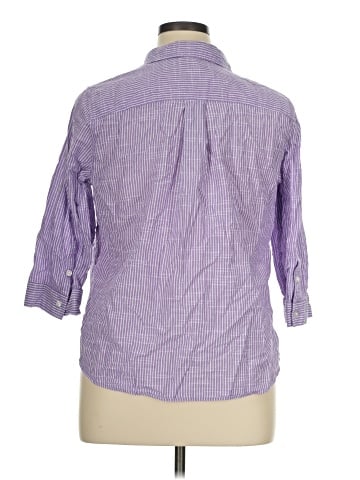 Croft & Barrow 3/4 Sleeve Button-Down Shirt (view 2)