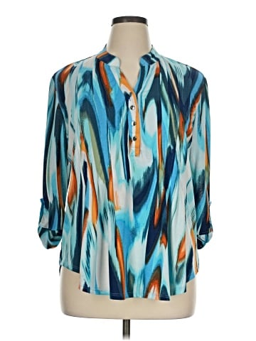New Directions 3/4 Sleeve Blouse (view 1)