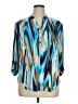New Directions Blue 3/4 Sleeve Blouse Size XL - photo 1