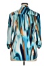 New Directions Blue 3/4 Sleeve Blouse Size XL - photo 2