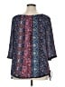 Westport 100% Polyester Blue 3/4 Sleeve Blouse Size 1X - photo 2