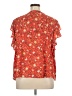 Counterparts 100% Polyester Red Short Sleeve Blouse Size XL - photo 2