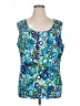 Jaclyn Smith 100% Polyester Teal Sleeveless Blouse Size XL - photo 1