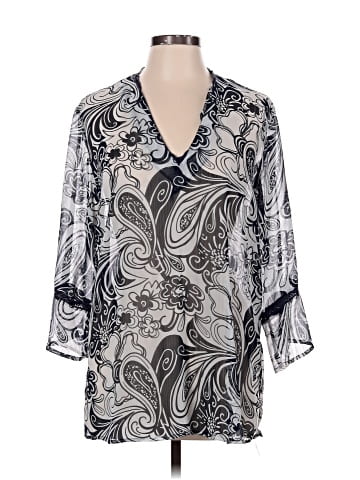 Susan Graver 3/4 Sleeve Blouse (view 1)