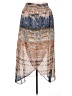 Angie 100% Polyester Print Tan Casual Skirt Size XL - photo 1