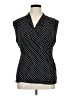 Chaus Polka Dots Black Sleeveless Blouse Size XL - photo 1