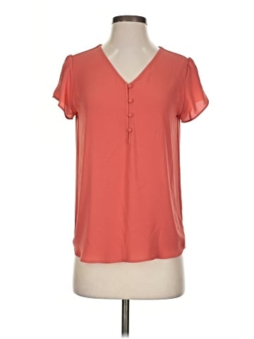 Ann Taylor LOFT Short Sleeve Blouse (view 1)