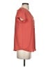 Ann Taylor LOFT 100% Polyester Orange Short Sleeve Blouse Size XS - photo 4