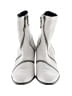 Naked Feet 100% Leather White Ankle Boots Size 9 - photo 2