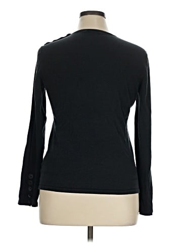 AK Anne Klein Long Sleeve Silk Top (view 2)