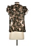 Elan Brown Short Sleeve Blouse Size S - photo 2