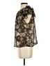 Elan Brown Short Sleeve Blouse Size S - photo 5