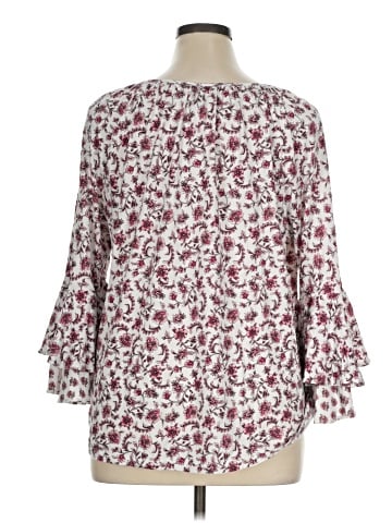 Chaps 3/4 Sleeve Blouse (view 2)
