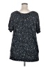 Ashley Stewart Black Short Sleeve Blouse Size 2X Plus - photo 2