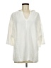 Easel 100% Cotton Ivory Poncho Size M - photo 1