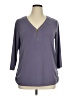 NY Collection Gray 3/4 Sleeve T-Shirt Size XL - photo 1