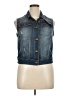 Mudd Blue Sleeveless Button-Down Shirt Size XL - photo 1