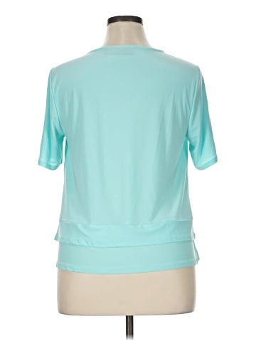 Nina Leonard Short Sleeve Blouse (view 2)