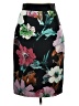 Milly Floral Black Formal Skirt Size 6 - photo 1