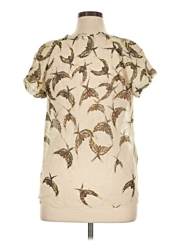 Moulinette Soeurs Short Sleeve Silk Top (view 2)
