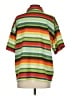 Le Lis Stripes Green Short Sleeve Blouse Size S - photo 2