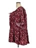 BLOOMCHIC Burgundy 3/4 Sleeve Blouse Size 30 - photo 5