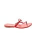 MICHAEL Michael Kors 100% Leather Red Flip Flops Size 6 - photo 1