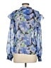 MNG Blue Long Sleeve Blouse Size 4 - photo 2