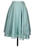Comme Toi 100% Polyester Solid Teal Formal Skirt Size S - photo 1