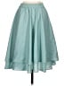 Comme Toi 100% Polyester Solid Teal Formal Skirt Size S - photo 2