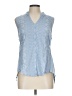Tiny 100% Cotton Blue Sleeveless Blouse Size L - photo 1