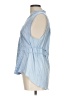 Tiny 100% Cotton Blue Sleeveless Blouse Size L - photo 5
