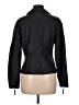 Max Studio 100% Polyurethane Solid Blue Black Jacket Size M - photo 2