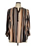 Kim Rogers Brown Long Sleeve Henley Size XL - photo 1