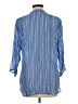 AP.NY Stripes Blue 3/4 Sleeve Button-Down Shirt Size L - photo 2
