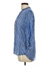 AP.NY Stripes Blue 3/4 Sleeve Button-Down Shirt Size L - photo 5