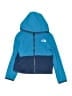 The North Face 100% Polyester Blue Zip Up Hoodie Size 3T - photo 1